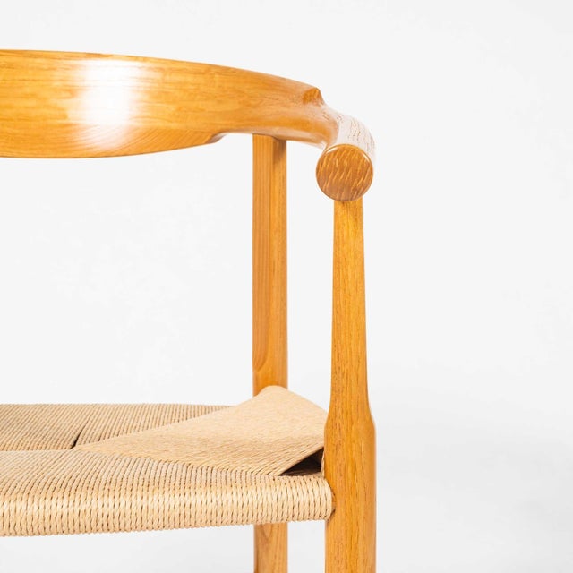 Brown Hans Wegner for PP Møbler PP 209 Chairs in Oiled Oak and Papercord - Set of 4 For Sale - Image 8 of 10