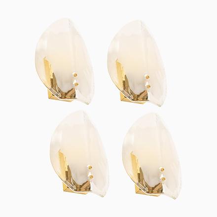 Brass & Murano Glass Wall Lights from Kalmar, Austria, 1970s, Set of 2 For Sale - Image 15 of 15