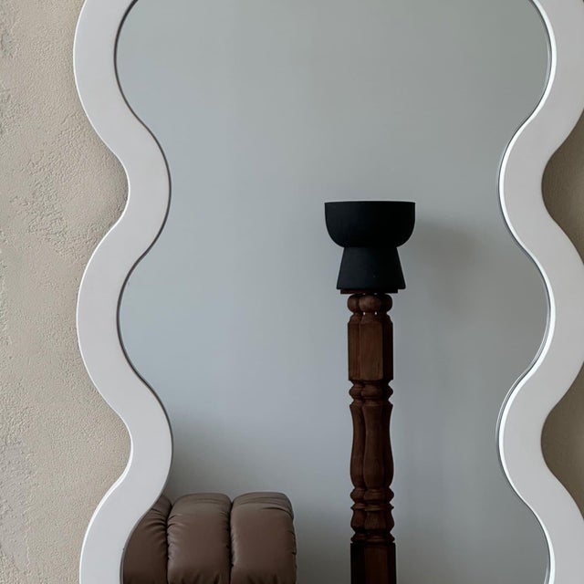 Black Statement Wall Luxury Mirror Available in Custom Color - Hvyli 14 by Oitoproducts For Sale - Image 8 of 15