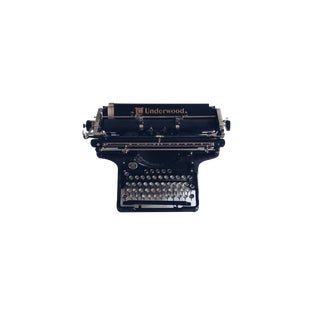 American No. 6 - 14 Qwertz Typewriter from Underwood Elliot Fisher Co., 1930s For Sale