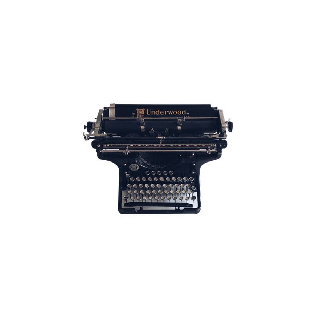 American No. 6 - 14 Qwertz Typewriter from Underwood Elliot Fisher Co., 1930s For Sale