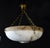 Large Vintage Pendant Chandelier in Alabaster, 1930s For Sale - Image 12 of 14