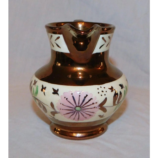 1940s Vintage Copper Lustre Creamers - Set of 2 For Sale - Image 5 of 13