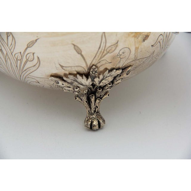 Engraved Silver Soup Tureen, in Good conditions. Designed 1980 to 1989