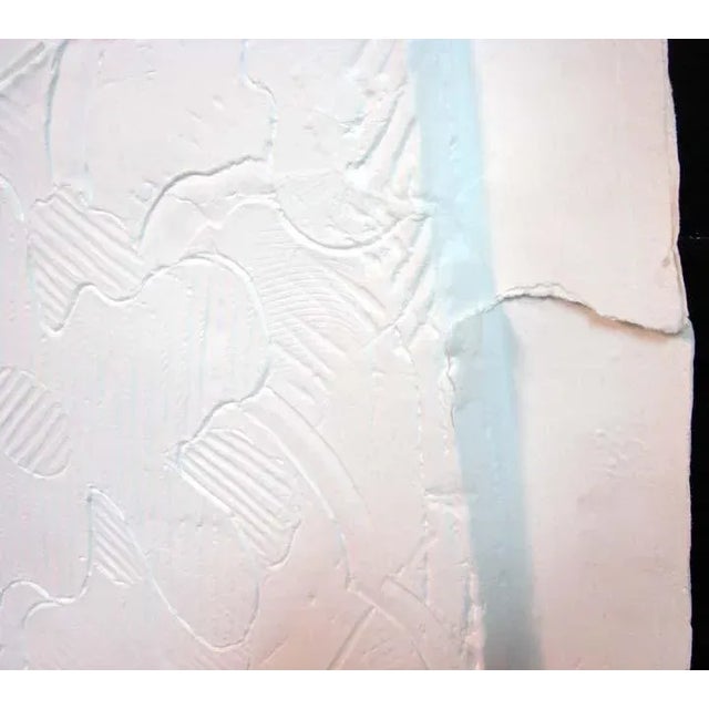 White 1990s "Zelda" Paper Cast Face of a Woman by Frank Gallo For Sale - Image 8 of 12