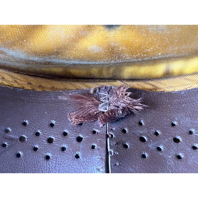 Vintage WWII–Korean War Era u.s. Army Officer Visor Cap by Bancroft (Imported Fur Felt) For Sale - Image 11 of 12