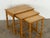 Mid-Century Modern Mid-Century Modern Oak Nesting Tables in the style of Henning Kjærnulf, Denmark, 1970s For Sale - Image 3 of 10
