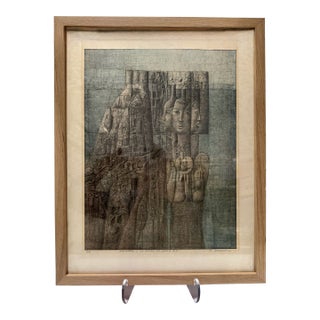 Zdravko Dučmelić Original Print Artist Proof "Tres Rostros" Argentine Surrealist For Sale