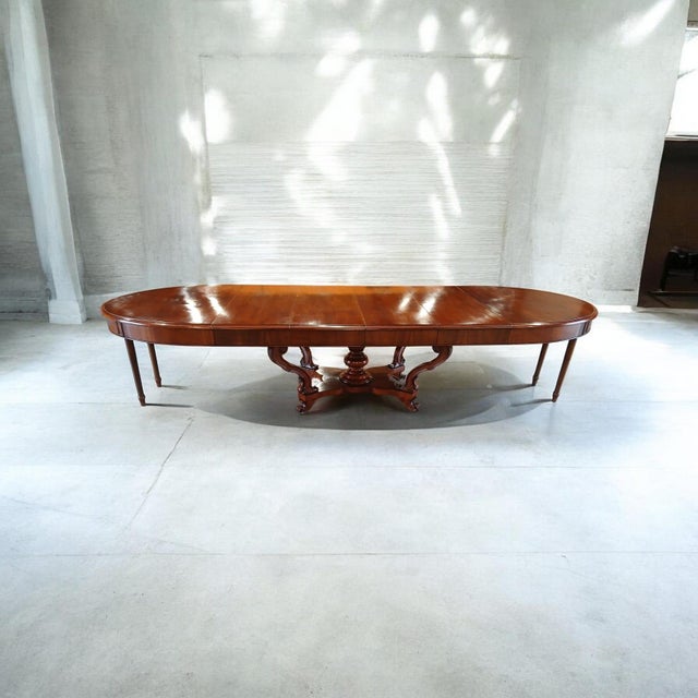 Wood Extendable Ovale Basket Table, 1950s For Sale - Image 7 of 9