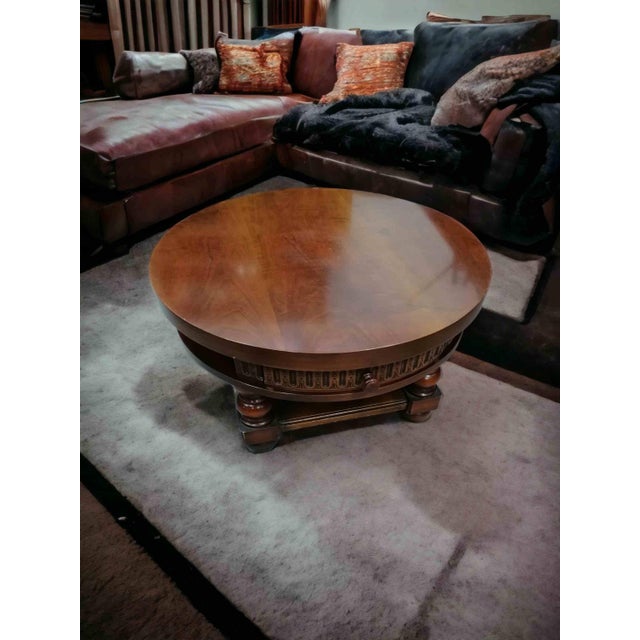 Walnut Coffee Table with Displacing Drawer For Sale - Image 4 of 4