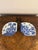 Antique Japanese Blue and White Fan Shaped Imari Dishes, 1900, Set of 2 For Sale - Image 4 of 7