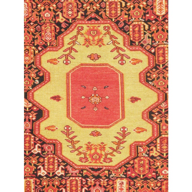 An antique Persian Malayer rug from the Malayer region of western Iran, in present-day Hamadan Province. It features a...