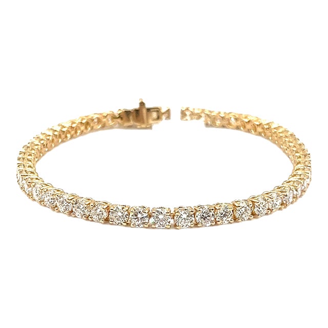 7.93 Ct Diamond Tennis Bracelet For Sale