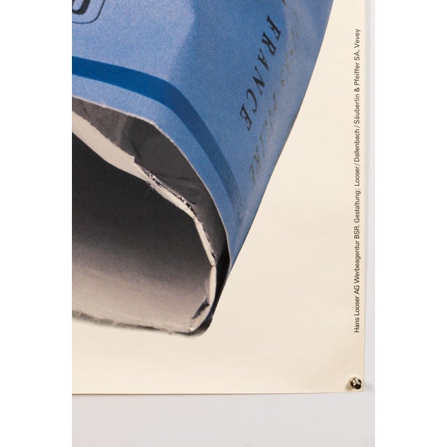 Gauloises Bis! The Cigarette 1978 Original Advertising Poster by Looser For Sale - Image 4 of 8