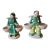 Set Mid Century Modern Kaye of Hollywood Ceramic Planter Figurines, C1950s For Sale