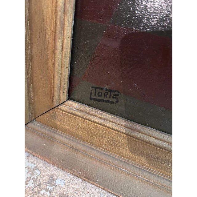 Mid 20th Century Oversized Oil Painting on Canvas, Full Height, Portrait of a Handsome Gentleman For Sale - Image 11 of 12