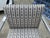 2000 - 2009 2003 Set of 4 Mies Van Der Rohe for Knoll Flat Bar Brno Arm Chairs Grid Fabric Pattern For Sale - Image 5 of 15