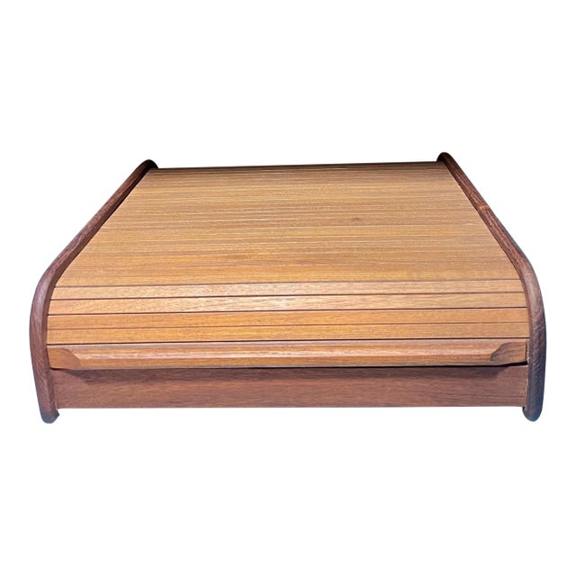 Vintage Danish Modern Teak Desktop Organizer For Sale