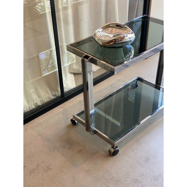 Serving Bar Cart by Milo Baughman For Sale - Image 6 of 8