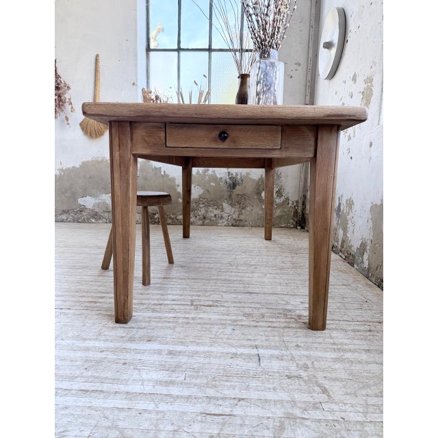 Vintage Farmhouse Table in Oak, 1970s For Sale - Image 15 of 18
