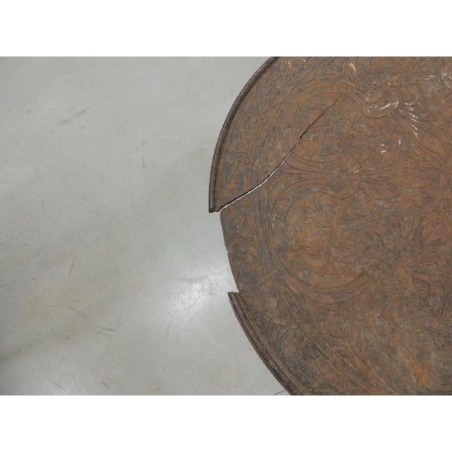 French Antique Rustic Wrought Iron Bistro Round Table For Sale In Tampa - Image 6 of 8