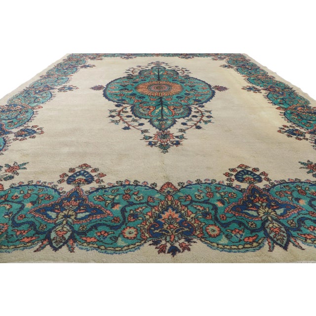 Vintage Turkish Sparta Rug - 09'10 X 13'04 For Sale - Image 4 of 10