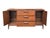 Wood 1960s Mid-Century Modern Walnut Credenza Sculpted Pulls 3 Drawers Cabinet Storage For Sale - Image 7 of 12