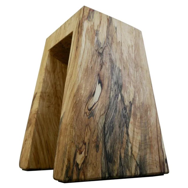 Not Yet Made - Made To Order Spalted Maple Stool by Fritz Baumann For Sale - Image 5 of 5