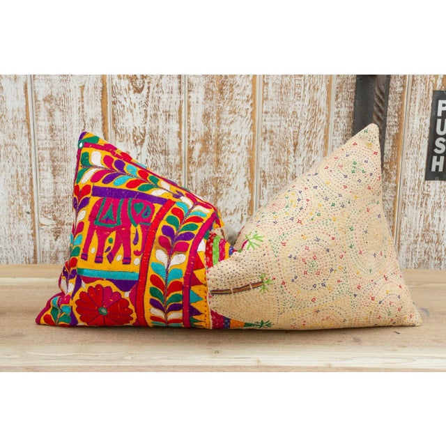 Zeyar Antique Tribal Grain Sack Pillow For Sale - Image 10 of 10