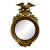 Eagle Mirror Oval Round Antique Gold Gilt Wood Gesso For Sale