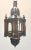 Stylish handcrafted Moroccan lantern pendant with multi-color molded glass and metal with an antique bronze finish....
