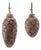 Wooden Pine Cone Ornament Set of 24  5" & 5.75"H For Sale