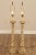 Renaissance Milano Designs Tall Carved Twisted Torchier Candlestick Table Lamps - A Pair For Sale - Image 3 of 13
