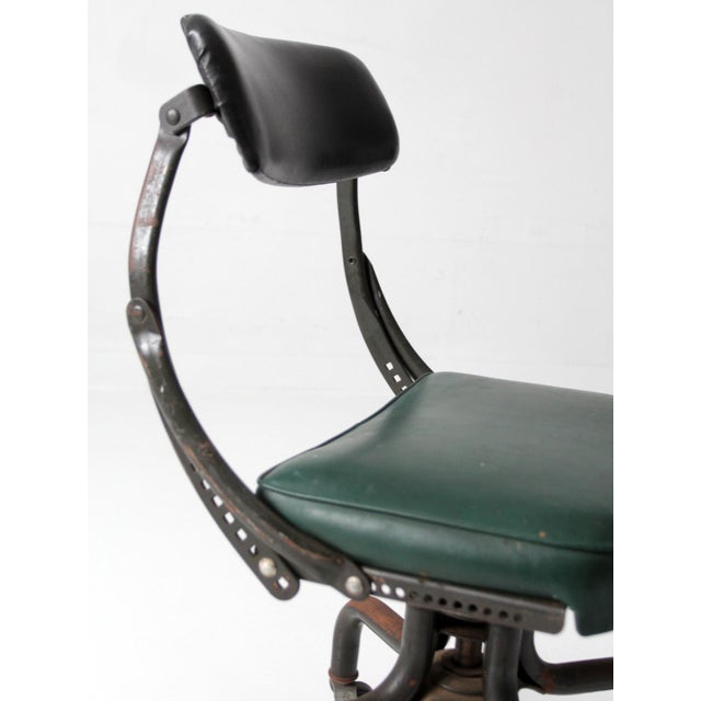 Mid 20th Century Vintage Industrial DoMore Swivel Office Chair For Sale - Image 5 of 14
