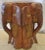 Vintage Matched Pair of Carved Wood Elephant Stools / Tables, Circa 1970s For Sale - Image 4 of 10