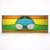 Vintage Geometric Stained Leaded Glass Window Panel For Sale - Image 10 of 10