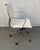 Antique White Mid-Century Herman Miller Style Rolling Office Chair, Attributed For Sale - Image 8 of 17