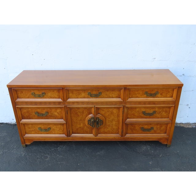 Henry Link Mandarin Hollywood Regency Long Dresser Sideboard Media Cabinet 6407 For Sale - Image 9 of 16
