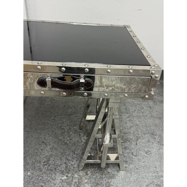 Z Gallerie Flight Desk For Sale - Image 10 of 12