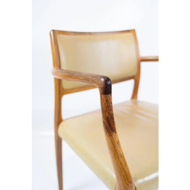 Set of Model 65 Rosewood Armchairs by N.O. Moeller, 1960s For Sale - Image 4 of 10