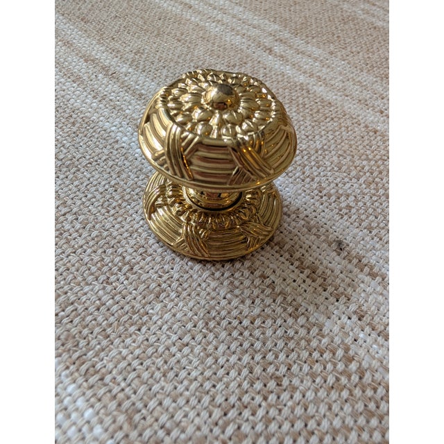 Complete set of 40 Louis XVI style Ribbon & Reed brass drawer pulls in the manner of P.E. Guerin. Beautifully cast heavy...
