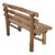 Vintage Rustic Log Bench For Sale - Image 4 of 8