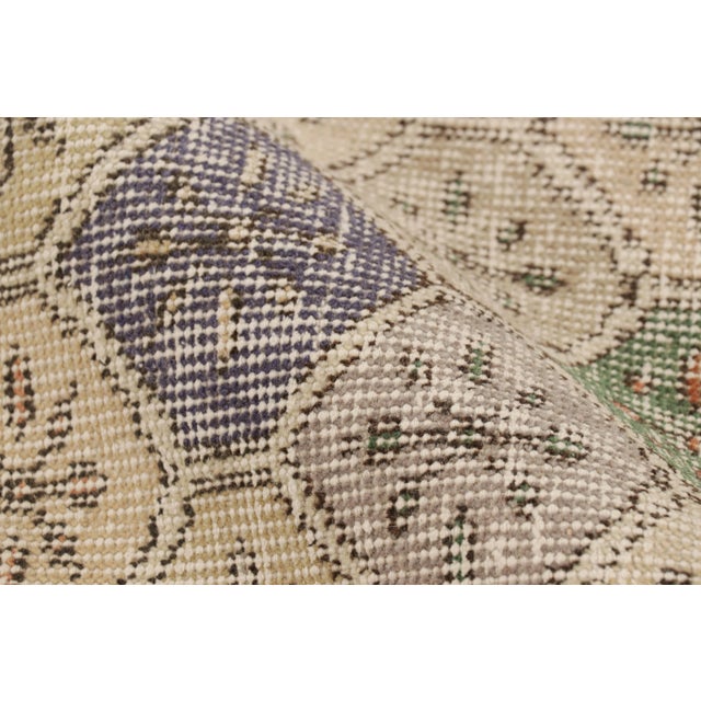 Textile Vintage Zeki Müren Runner With Polychromatic Diamond Patterns, From Rug & Kilim For Sale - Image 7 of 8