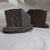 Industrial Antique Central Bank of Albany Advertising, Miniature Building Bookends, Architectural For Sale - Image 3 of 3