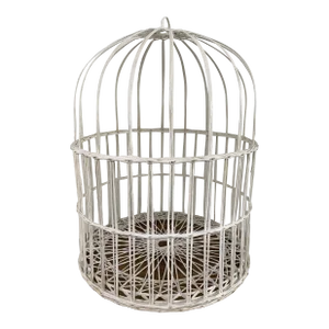 Vintage Mid-Century Spun Fiberglass Birdcage in the Style of Russel Woodard