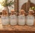1920s Illinois-Pacific Ipg Textured Glass Jugs With Covered Stoppers, Set of 4 For Sale - Image 4 of 11