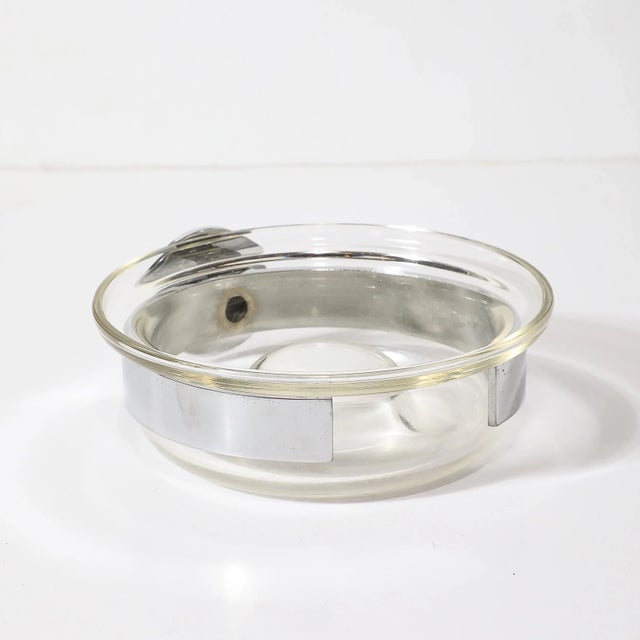 Venini Mid-Century Hand-Blown Murano Glass Wall Mounted Soap Dish Signed Venini For Sale - Image 4 of 12