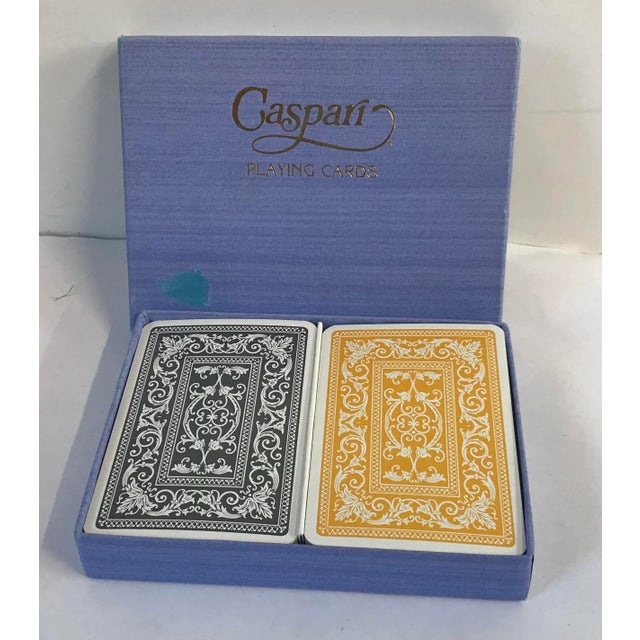 Mid 20th Century Vintage Caspari Double Deck Boxed Playing Cards For Sale - Image 5 of 5