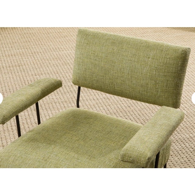 Dan Johnson Pacific Iron Attributed Armchair, Mid Century Modern Lounge Chair, Sculptural Iron Frame Chair, Circa 1950s For Sale - Image 14 of 17