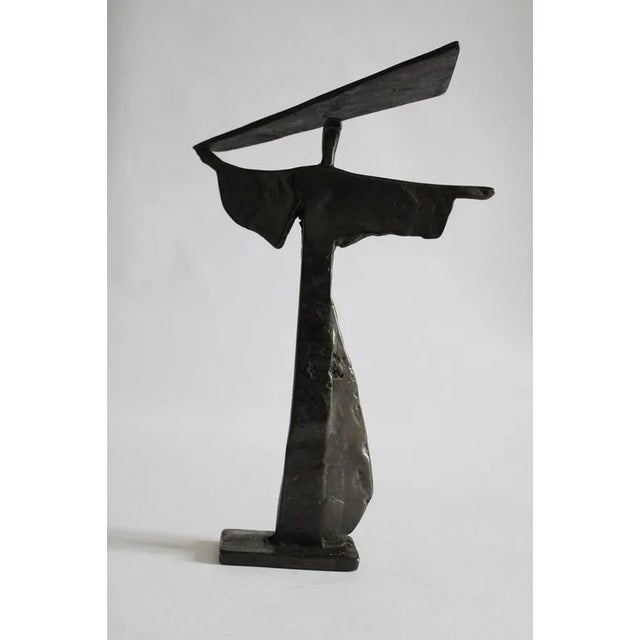 Italian Bronze Abstract Sculpture by Ugo Carà, 1980 For Sale - Image 3 of 12